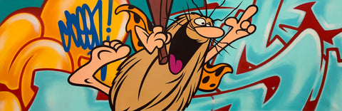 Original Painting 10779 * CAPTAIN CAVEMAN