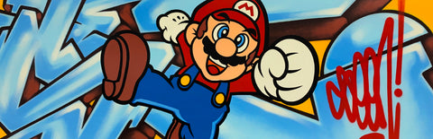 Original Painting 10830 * SUPER MARIO